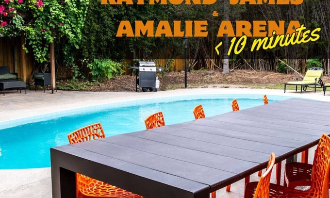 Virginia Park House | Boho Vibes~South Tampa Pool Home~2 King Beds