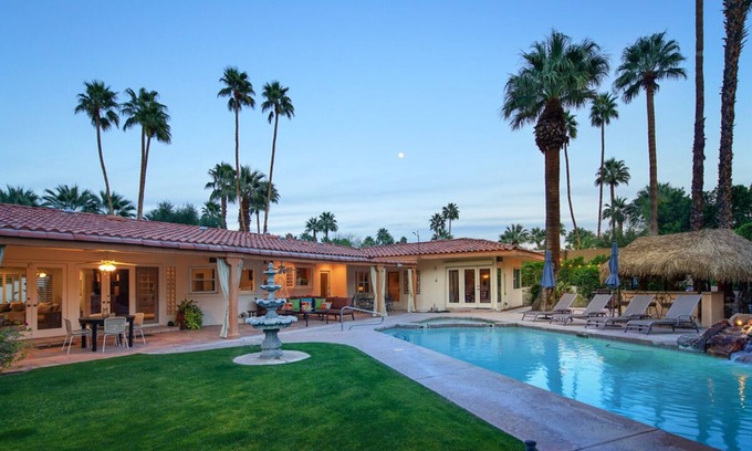 Old Las Palmas House | Book a Fall Getaway Today! Delightful Gated Estate with Tiki Bar and Pool!