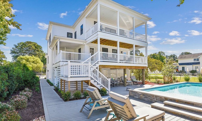 Bethany Beach House | *BOOK BEFORE MARCH 21ST AND SAVE 20%! *Prices listed reflect 20% discount off original rates STUNNING BRAND NEW BUILD! Welcome to Decked Out, where your dream getaway comes to life in stunning brand-new construction!