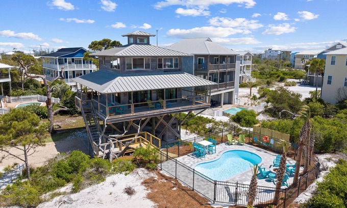 Cape San Blas House | Book Now for Fall! Classic Beach Bungalow! Steps from Beach! Private Pool! Dog-Friendly!