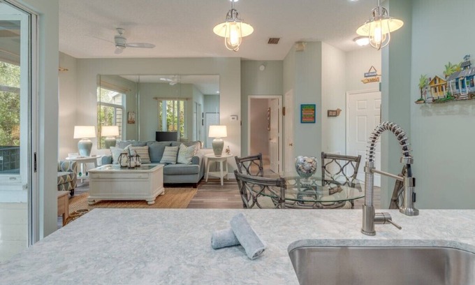 Wabasso Beach Condo | Booking 2024! Luxury Treehouse Villa in Private Sea Oaks Beach Tennis Club
