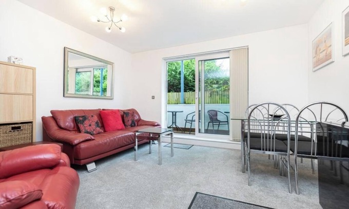 Southbourne Apartment | Bournecoast: Modern apartment with decked area/parking near sandy beach - FM3590