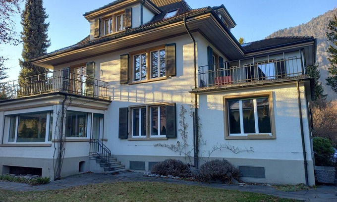 Central Interlaken Villa | Boutique Villa, sleeps 16, center of Interlaken. parking and garden