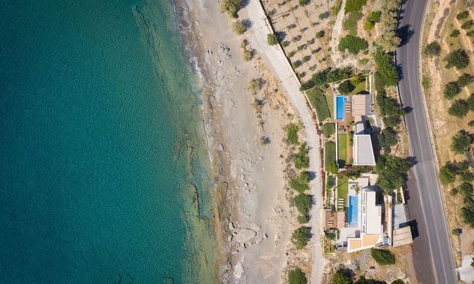 Koutsounari Villa | Boutique Villa Thalassa, next to the sea, infinity pool