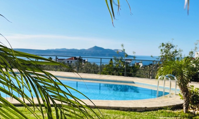 Kokkinon Khorion Villa | Boutique Villa with private garden, pool & parking. Blue flag beaches close by.