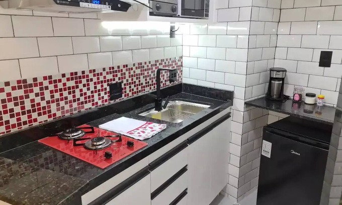 Barra da Tijuca Apartment | Sala e Quarto na Barra da Tijuca Próximo à Praia