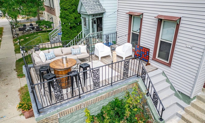Lower East Side House | Brady St Retreat! 4BR House w Patio & Fenced Yard