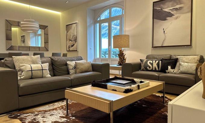Chamonix City Centre Apartment | Brand new 3bedroom 3bath apt in the heart of Chamonix facing Mt Blanc