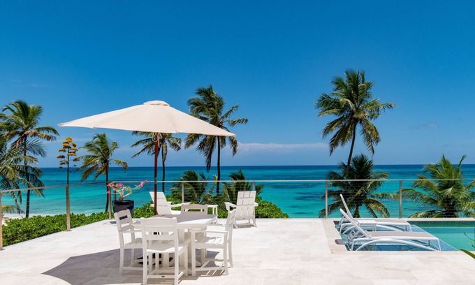 North Palmetto Point House | Brand New Luxury Beachfront Estate with Pool on Prestigous Banks Road
