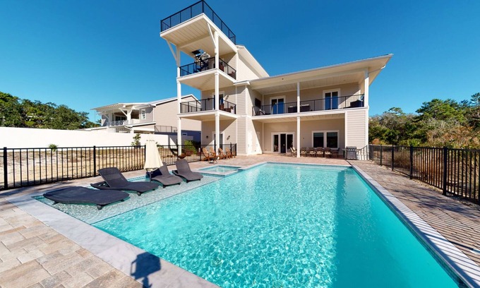 Gulf Pines House | BRAND NEW Coastal Retreat in Gulf Pines! Large Private Pool, Secluded Beach Access!
