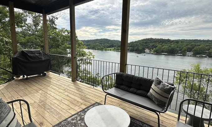 Roach House | Brand New Custom Home with Decks, Dock, and Water Toys on Amazing Water for Boating