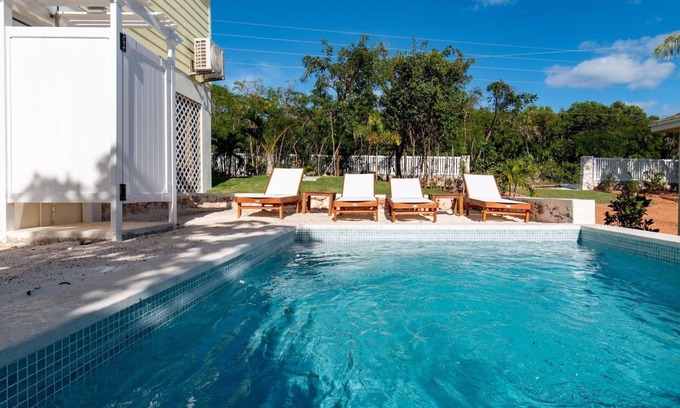 Governor's Harbour House | Brand New Designer Home w/Private Heated Pool, Golf Cart, Beach, Snorkeling