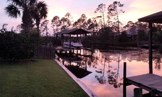 Lynn Haven House | Brand new furniture water front home with Boat dock and RV parking with hook up!