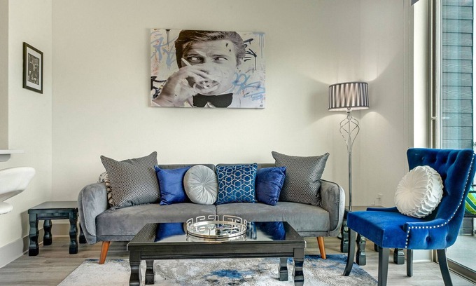 Greenway Plaza-Upper Kirby Apartment | BRAND NEW James Bond Themed Luxury Apt in River Oaks