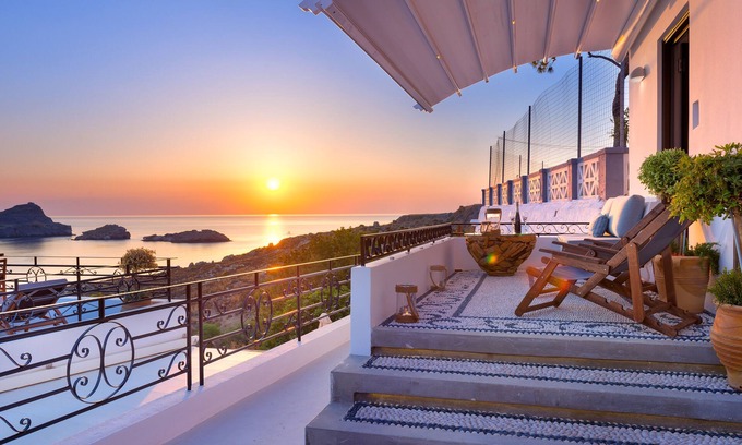 Lindos Apartment | Brand New! Lindos shore Superior Studio just above Lindos main beach !