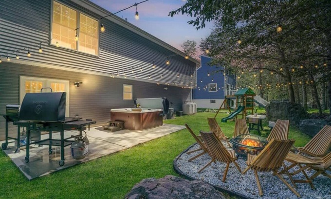 Tobyhanna House | Brand New Lux Home - Hot Tub - AC - Fire Pit