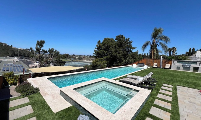 San Carlos House | Brand NEW! Luxury Oasis In San Diego, Pool/Spa, Sauna, Fire Pit, BBQ, EV Charger
