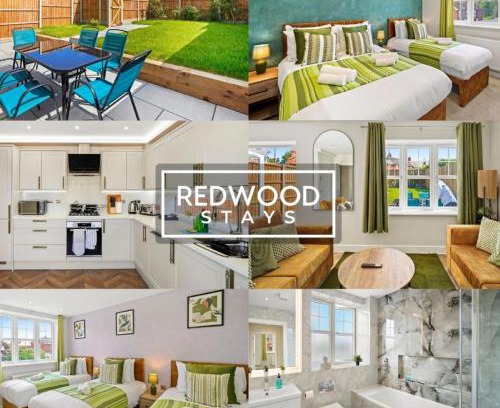 Rushmoor District House | Brand New Modern Houses For Contractors & Families with Free Parking, Free WiFi & Netflix By Redwood Stays