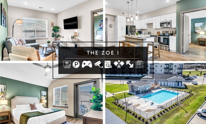Lacy-Lakeview Apartment | Brand New, Pool, Gym, Mins to DT Waco, BU | TZ1