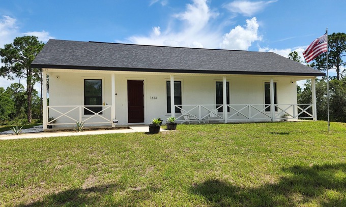 Sebring House | Brand-new, quiet, cozy home with a modern country design and peaceful charm.