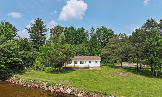 Merrill Cabin | Brand NEW Renovated Lakefront Cabin on Lake Chateaugay with Beach Access.