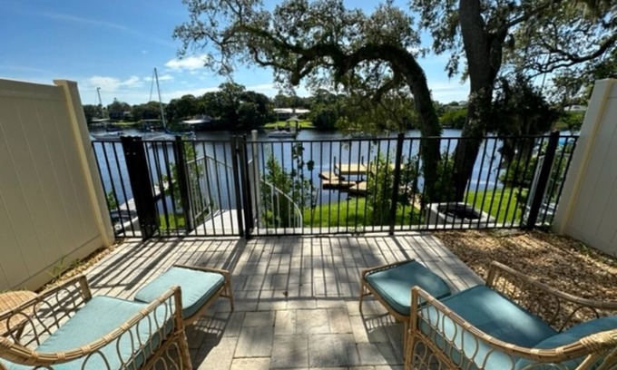 Tropic House | Brand new riverfront luxurious townhome with Interior designer finishes.