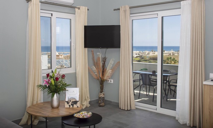 Kolymbari Apartment | Brand new sea view Apartment close to the beach - Kolymvari Hills: Chicago