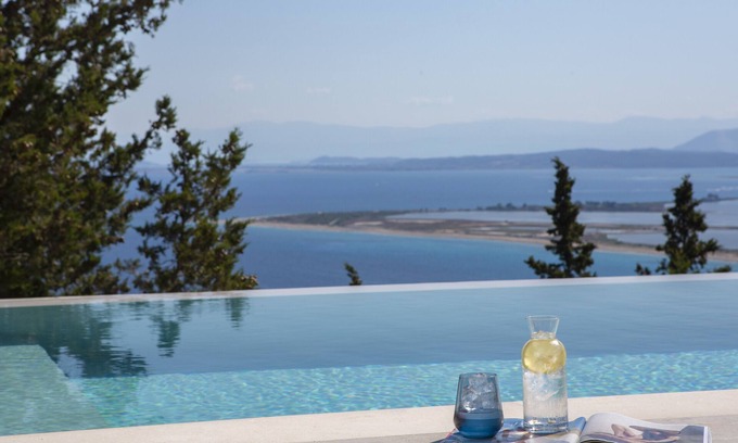 Tsoukaladhes Villa | Brand New Villa Ionion Theasis Kallisti w/t endless sea view & private pool