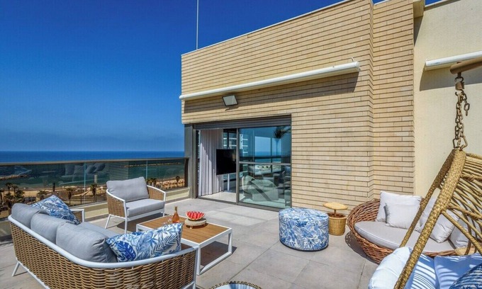 Kerem HaTeimanim Apartment | #Breathtaking 4BR/3BA Duplex Seafront