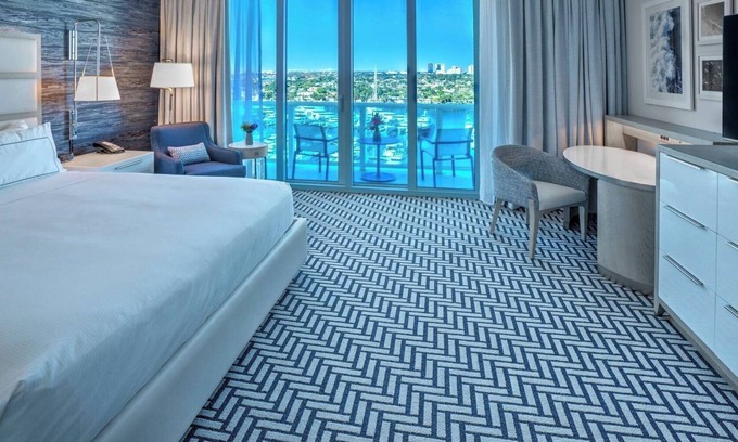 Central Beach Hotel | Breathtaking Marina Views, Pool, Balcony, Near Museum of Discovery Fun