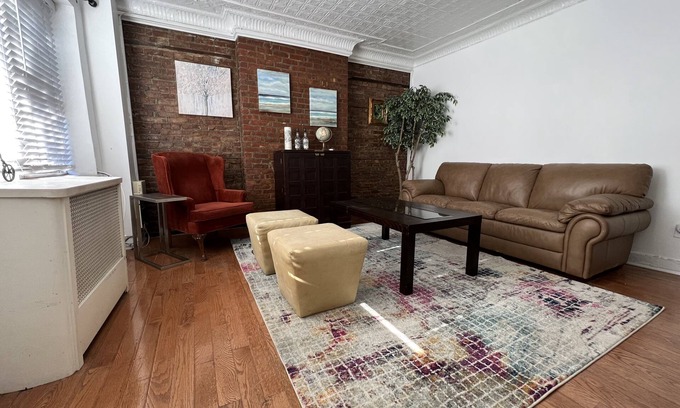 Hoboken Apartment | Brick 2BR Flat w/Private Patio, Minutes to NYC!