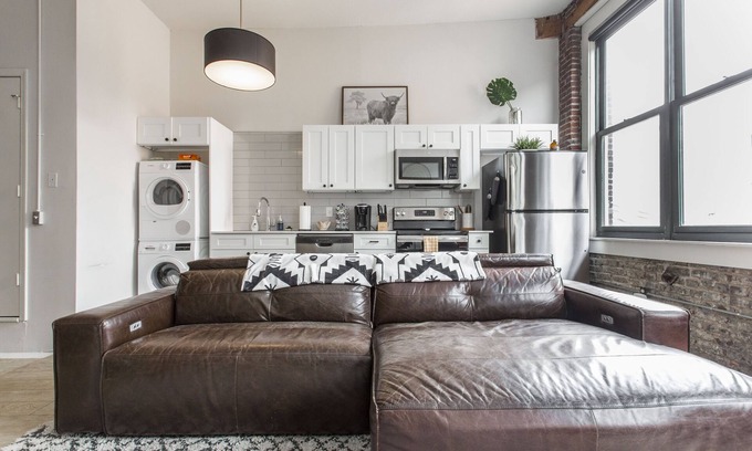 River Market Apartment | Brick Loft Centrally Located