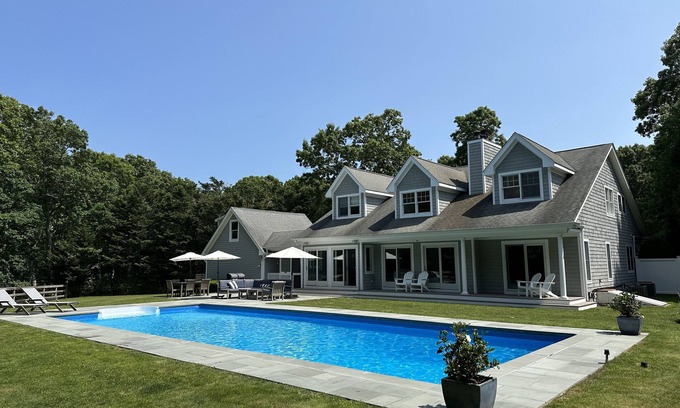 Bridgehampton House | Bridgehampton Home, Perfect for Families, Large Beautiful Secluded Pool