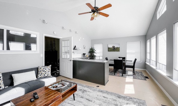 University District Apartment | Bright 1BR Retreat in Historic Home, Walk to River Trail, UM & Downtown