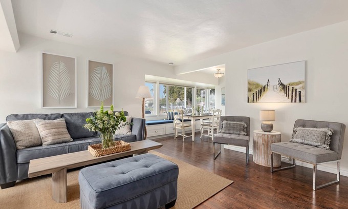 Milpas House | Bright and Airy Coastal Condo Just a Half Block Away From East Beach!