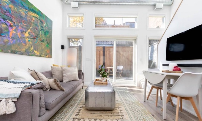 Leslieville House | Bright and Cheerful boho designed laneway home