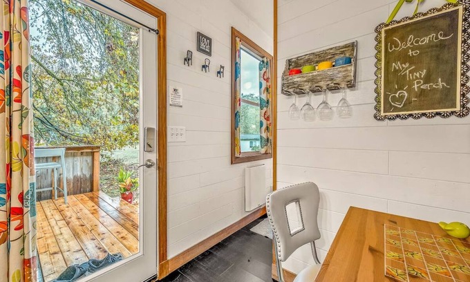 Sherwood Cottage | Bright and Colorful Tiny Home for Two - Unique Northwest Vacation Rentals