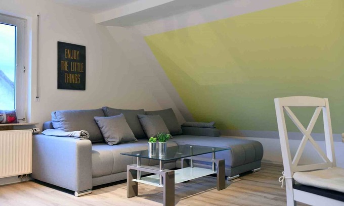 Oberelsbach Apartment | Bright and friendly furnished apartment (73 sqm) for up to three people with roof terrace