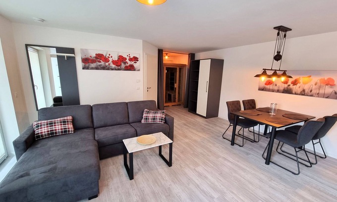 Volkach Apartment | Bright and friendly vacation apartment (49 m²) for up to 4 people with infrared sauna