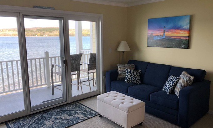 East Jordan Condo | Bright, Beautiful, Newly Remodeled condo right on Lake nCharlevoix.