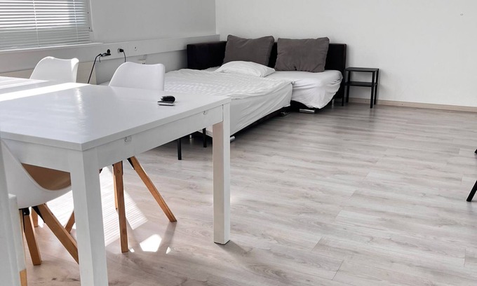 Uster District Apartment | Bright, comfy, industrial looking