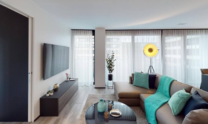 Uster District Apartment | Bright & Contemporary 1 Bed Apartments with Terrace! Block E, Sonnentalstrasse