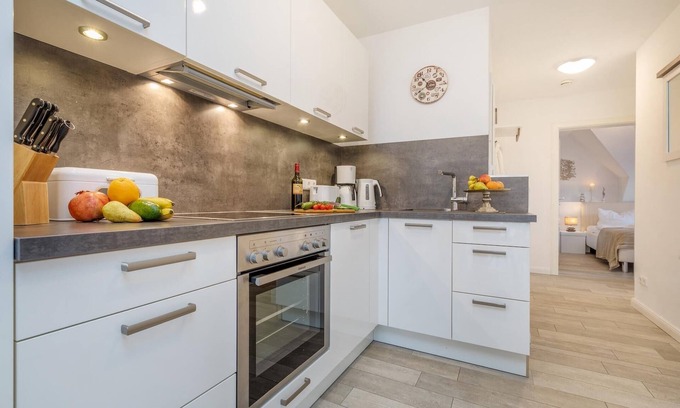 Zingst Apartment | Bright, modern vacation apartment with upscale furnishings and a view of the Bodden