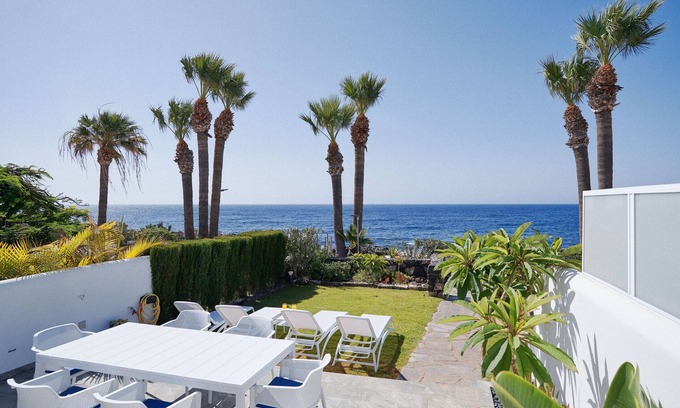 San Miguel de Abona Ski Chalet | Bright oceanfront bungalow with views, garden and coastal style, 91