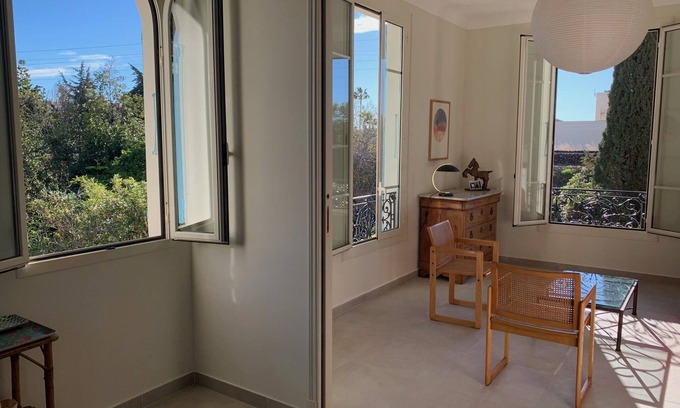 Beaulieu-sur-Mer Apartment | Bright spacious entire top floor of charming traditional villa, 150 yards to sea