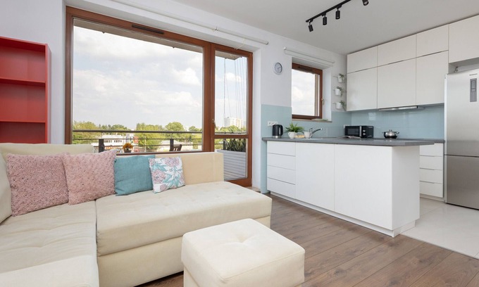 Bielany Apartment | Bright & Spacious Family Apartment Bielany with Parking Garage in Warsaw