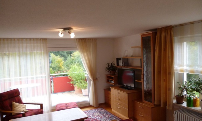 Oberwiehre Apartment | Bright top floor apartment on the 2nd floor with a large south-facing terrace and free WiFi