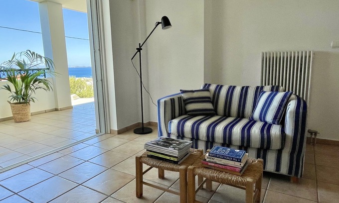 Saronida Apartment | Brilliant Bay Apartment - Breathtaking Sea View