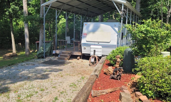 Westminster House | Bring Your Boat. Pool, Public Lake Hartwell access at this rustic RV Hideaway.
