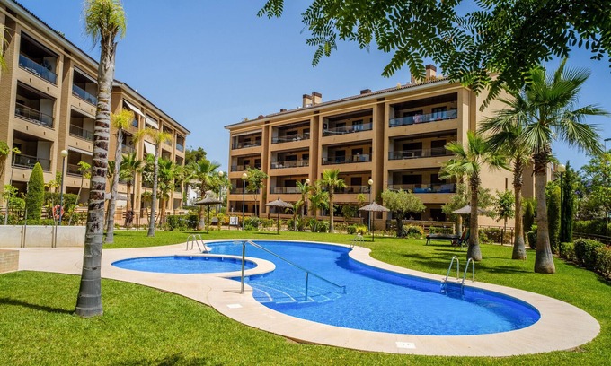 Platja de l'Arenal Apartment | Brisas del Arenal Apartment Javea, Terrace, AC and Swimming Pool